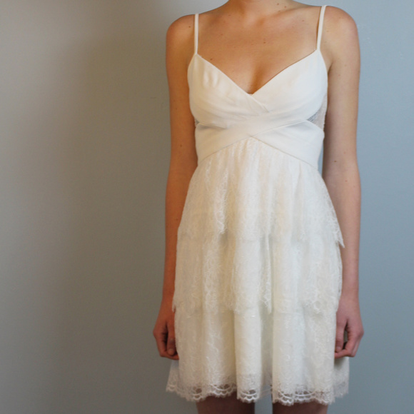 chinese dress ladies White Lace Short Dress